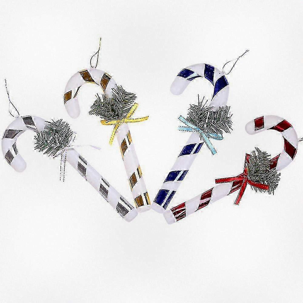 4 Pieces Christmas Candy Decorations, Lollipop Ornaments and Candy Cane Pendants for Festive Tree Ornaments and Holiday Cheer