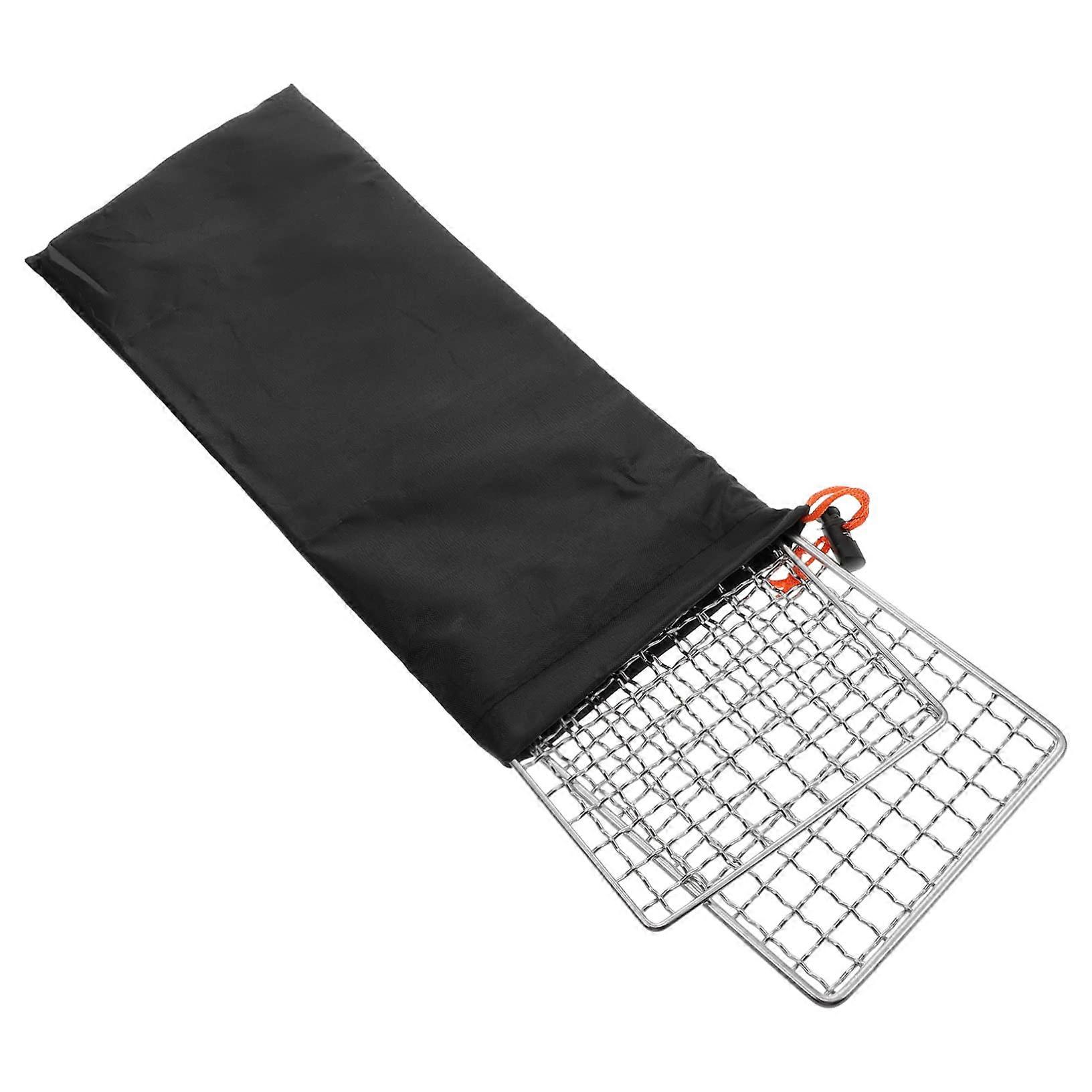 Grill Net 1-Set Modular, Premium Grill Grate For Camping And BBQ, Non-Stick Coated And Portable