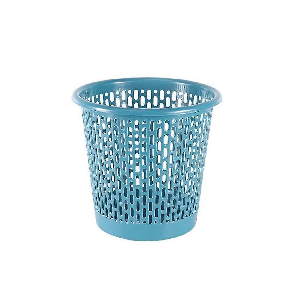 Stylish trash can without lid, spacesaving, silent, modern, odor control, Blue 2pcs