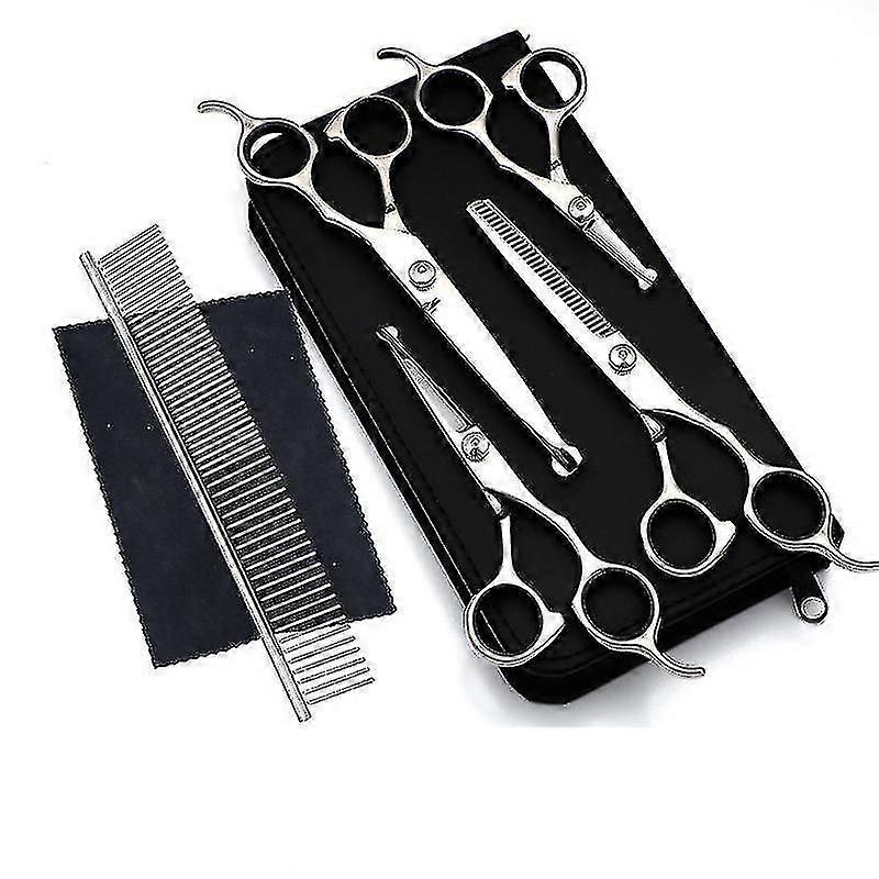 Dog Grooming Scissors Kit, Professional Safety Thinning Shears Comb