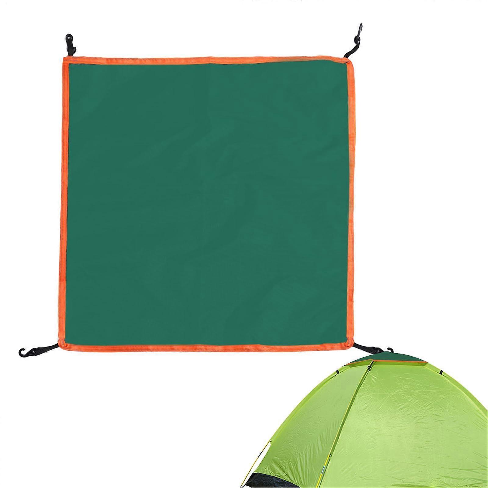 Canopy Replacement Top - Windproof Rain Shield, Foldable Spare Tent Cap, Fits 3-4 Person Tents, Green 85x85 cm