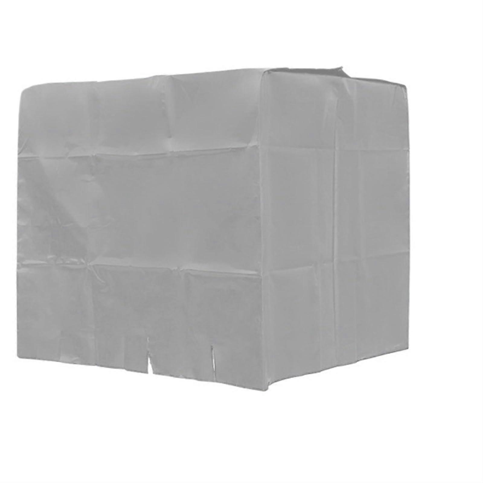 Schwarze IBC-Wassertank-Schutzabdeckung 1000 Liter Wasserdicht Sonnenschutz Gartenschutz für Regenbehälter Silver