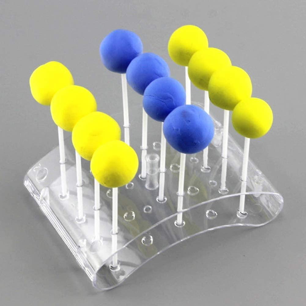Acryl-Kuchenstäbchen Set – 50 Stück + Tüten & Bänder | Wiederverwendbar | 11,4 Cm | Für Cakepops, Desserts, DIY | Transparent