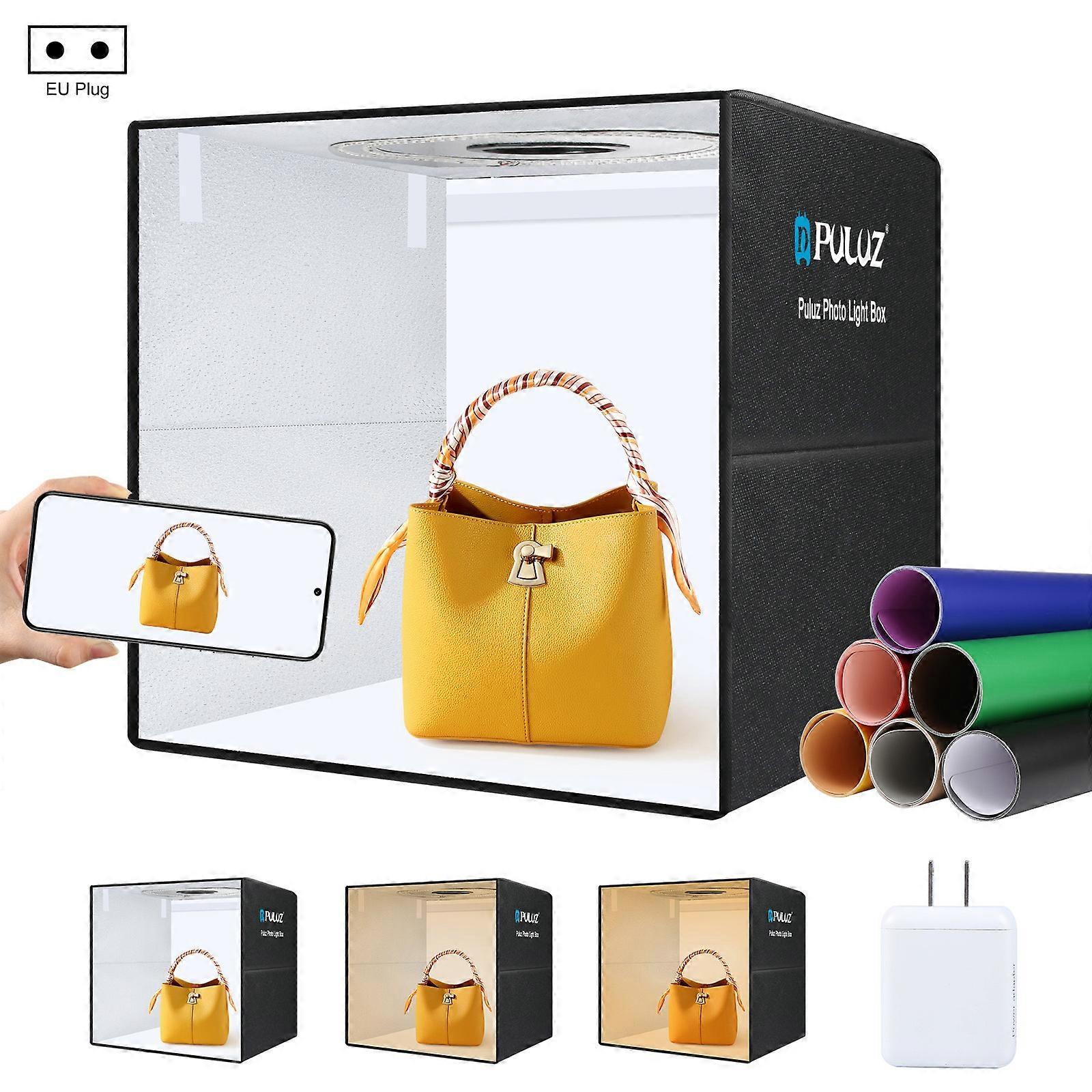 Portable Photography Light Box: 3-Color Modes, 200 LEDs, Multi-Angle, Compact & Foldable