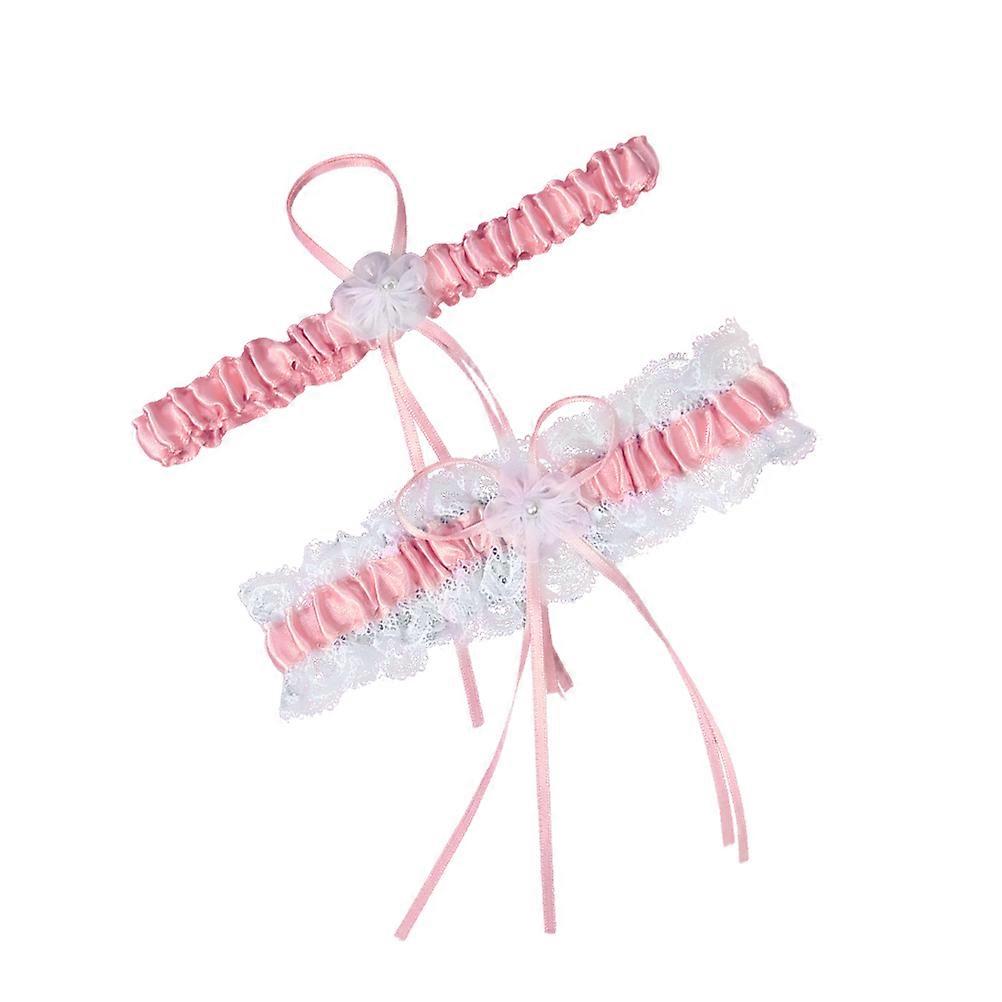 Soft Bridal Garter with Lace Detailing for Wedding and Formal Occasions