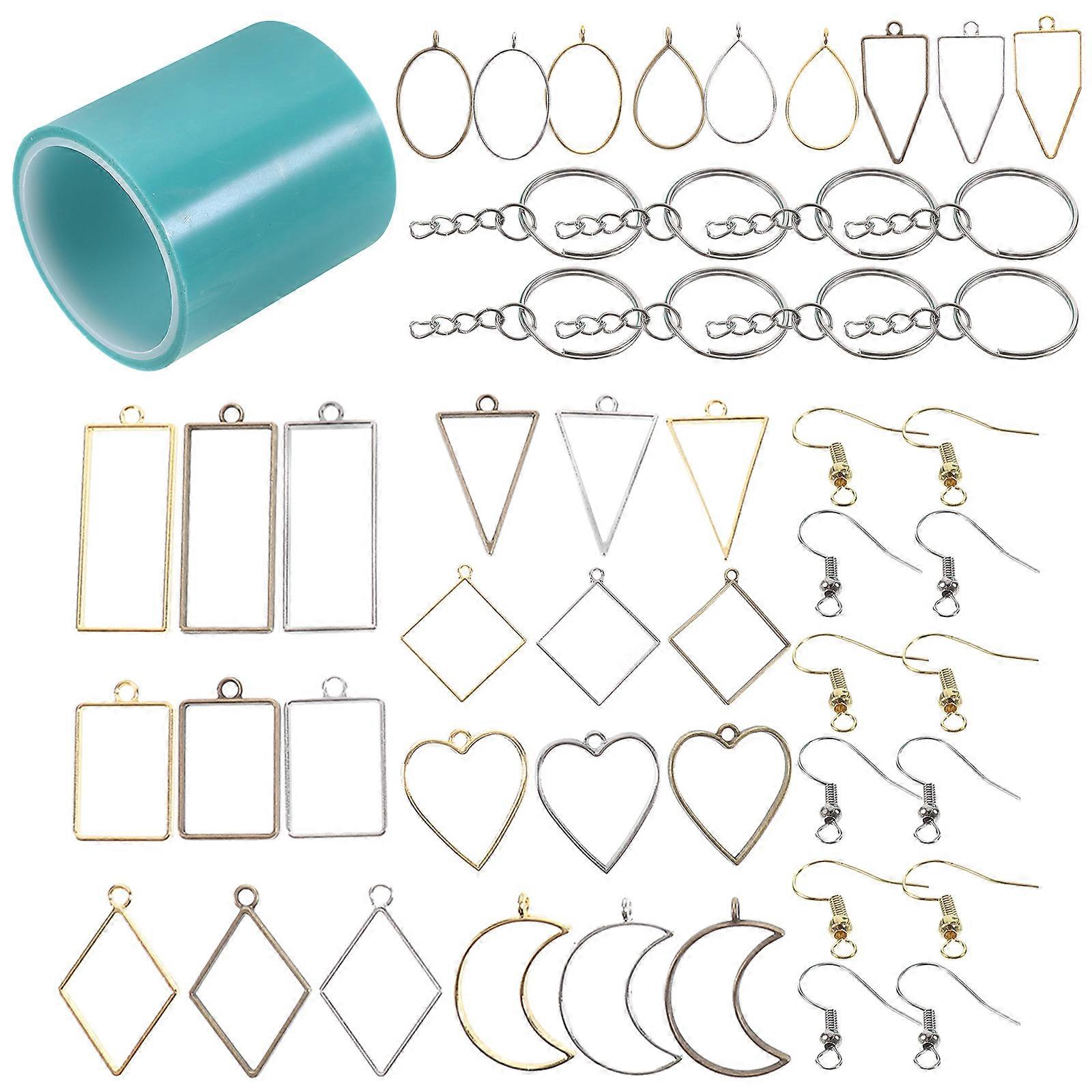 Metal Bezel Pendants Ideal for Crafting Bracelets and Necklaces