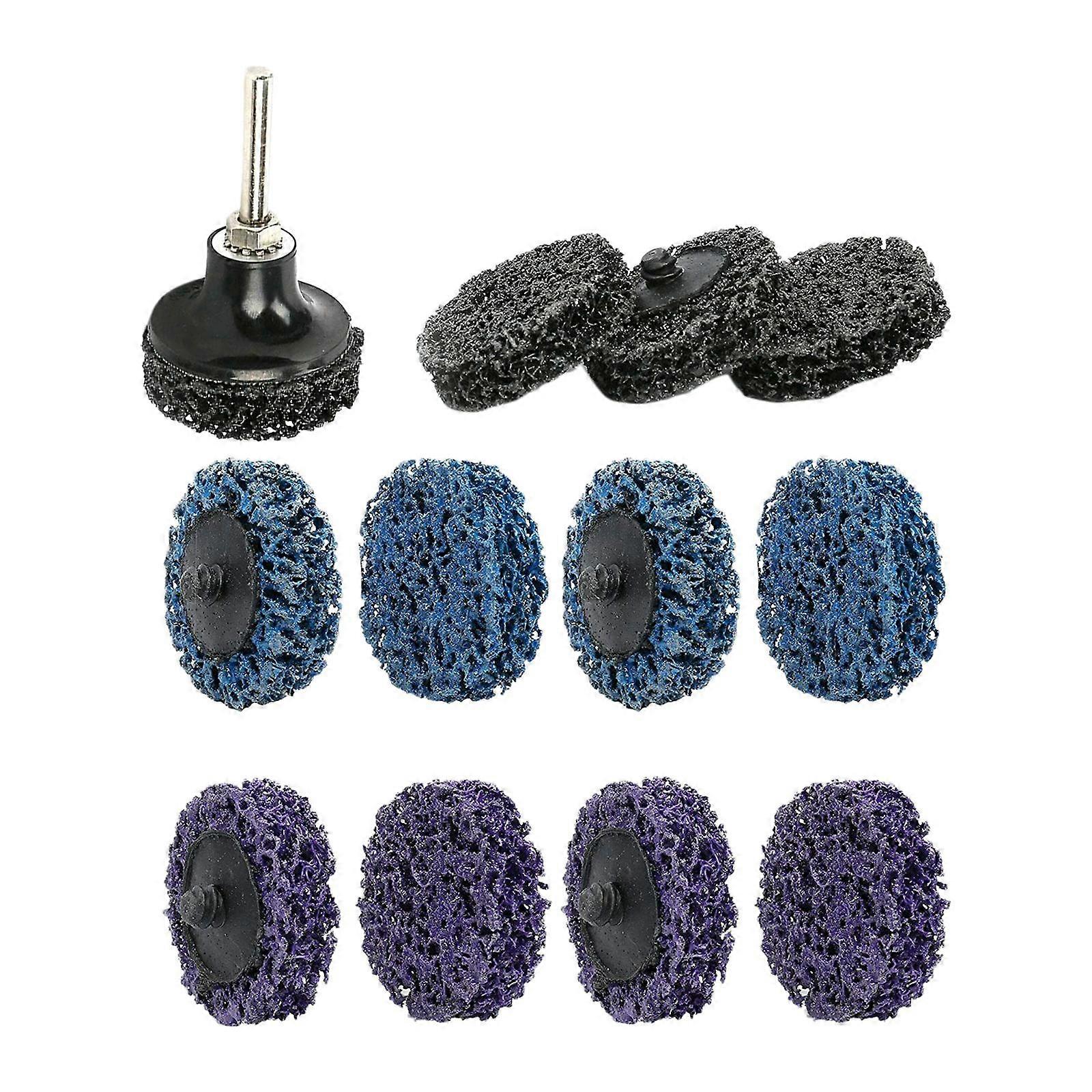 Discs Rust Paint Removal Wheel Pads Cleaning Tool with Holder