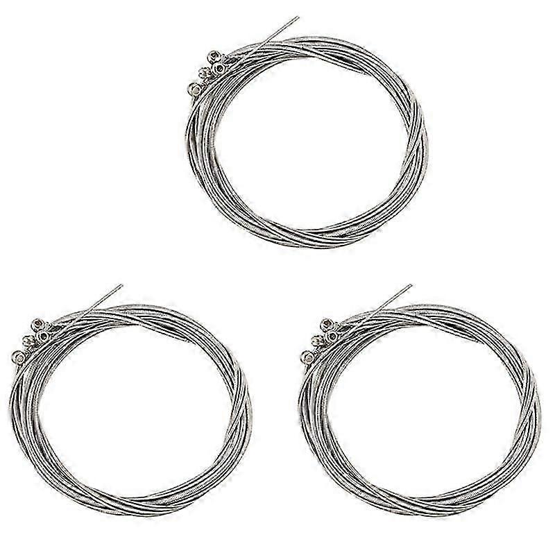 3X Set of 4 Steel Strings for 4 String Bass Guitar