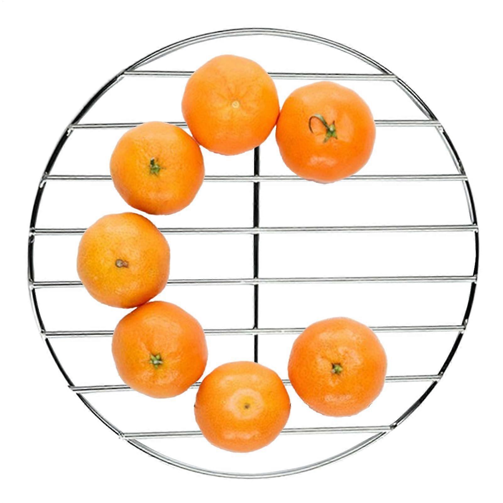 رف شواء رف خبز دائري من الستانلس ستيل للتخييم للطبخ مواقد نزهة 30 سم