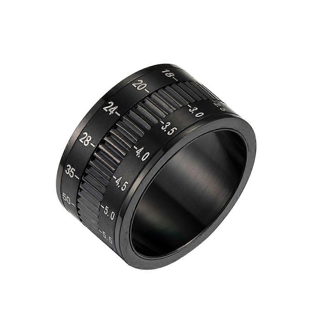 メンズリングスタイリッシュなカメラレンズフィンガーリングフォーマルイベント日常の装飾1個