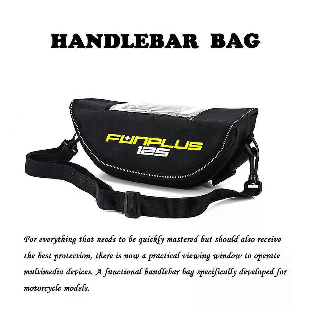 Motorcycle handlebar navigation bag for Macbor Fun Plus 125 Fun125 Plus125 handlebar storage bag dustproof and waterproof