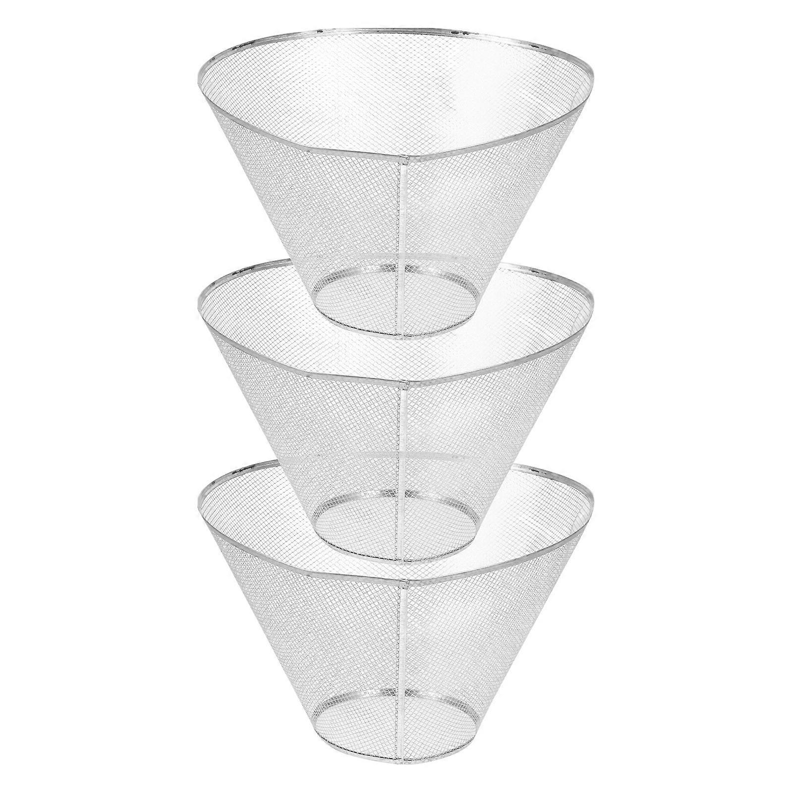 Grease Filter for Range Hood Professional Metal Mesh .5x21.5x12.5cm Space-saving Storage 3Set