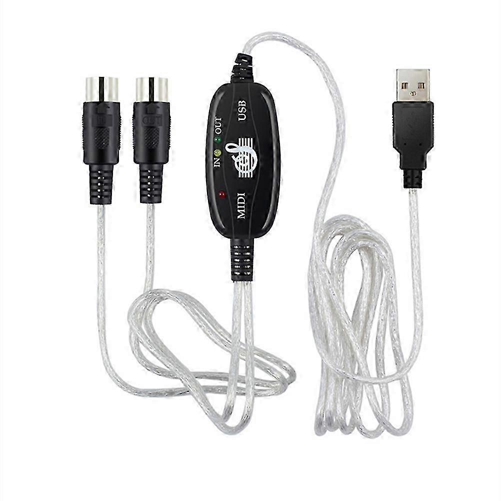 180 x2cm USB Adapter Midi Interface USB Midi Kabel Midi Adapter Kabel Midi Keyboard Midi USB Kabel Piano Edition 0621