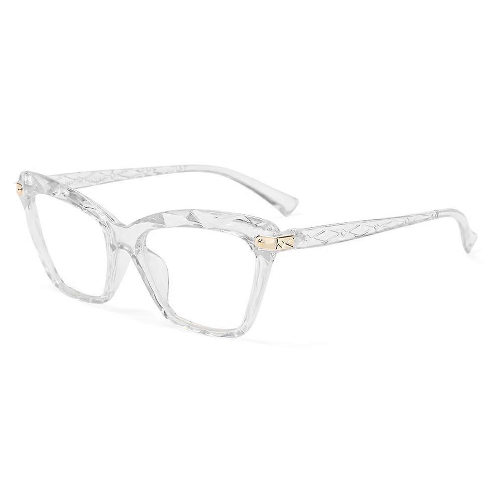 Nova Hot Oversized Frame Anti Blue Light Cat Eye Óculos Square Mulheres Reading Óculos Trending Design Optical Computer Glasses
