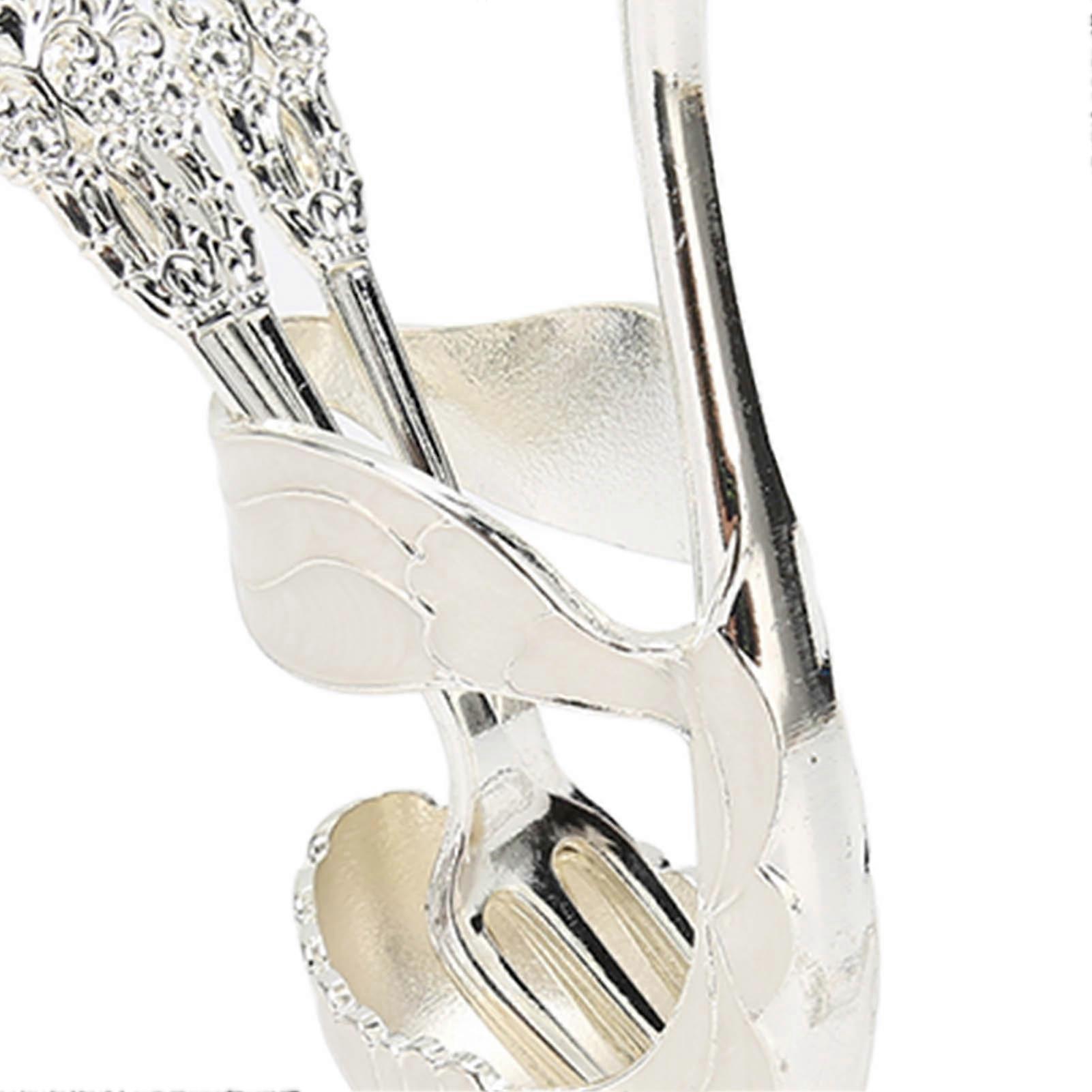 Lightweight and innovative swan-shaped coffee table set with 6 forks