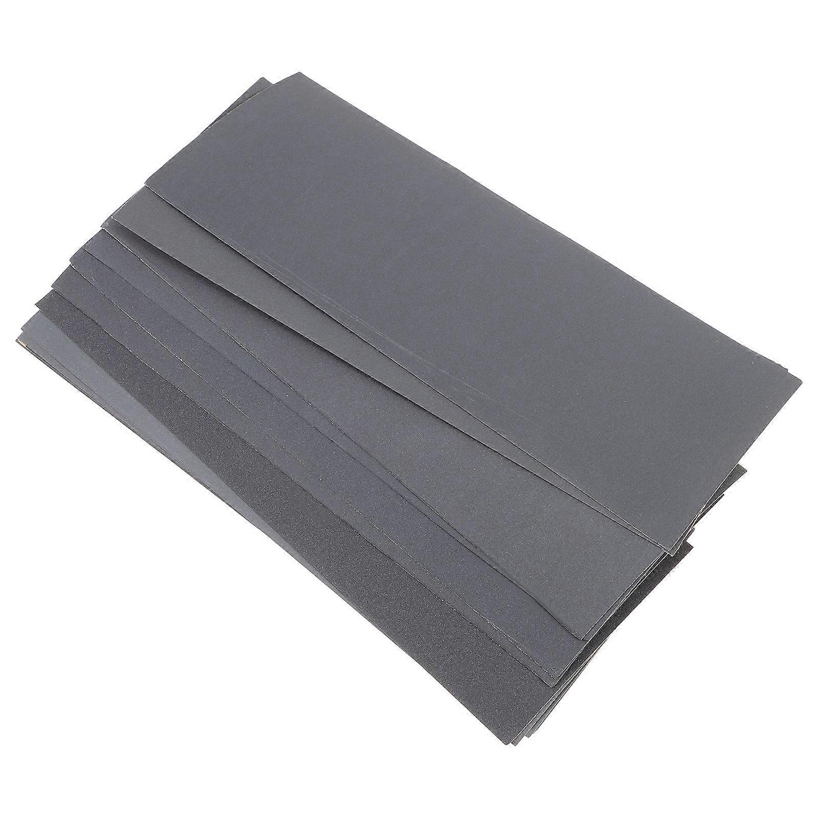 Wet Dry Sanding Sheets Waterproof Abrasive Paper Diy Enthusiast 9.04X3.54X0.04in Polishing 12 Sheets
