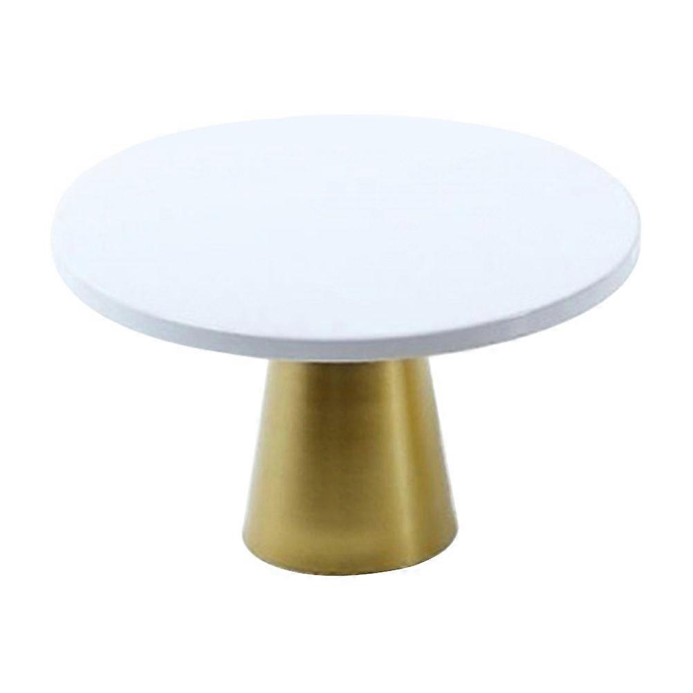 Pedestal Dessert Stand Multi-Function Cake Holder Display Storage Square Base Elegant Appearance White 20.5X20.5X12CM 1Pcs