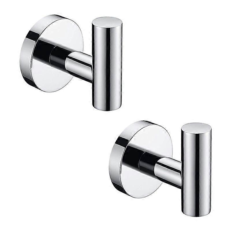 2pcs Bathroom Hooks Coat Towel Hat Rack Stainless Steel Multi-Choice