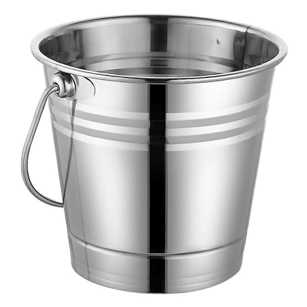 Ice Bucket For Wine And Beer With Easy-Grip Handle, 1-Piece, Large Capacity, For Parties, Bars, Outdoor Events