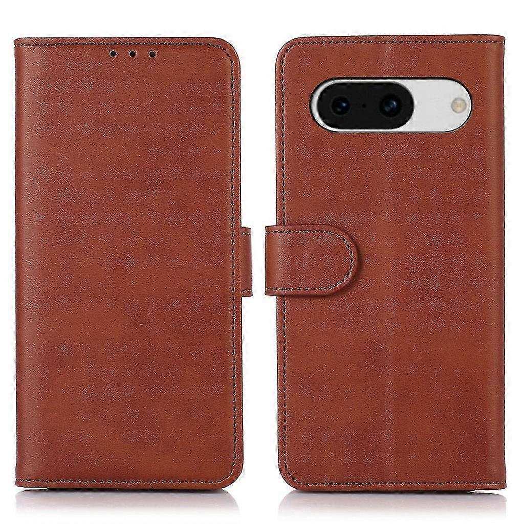 For Case Suitable for Google Pixel 8a Cowhide Texture PU Leather Shell Phone Stand Cover Wallet