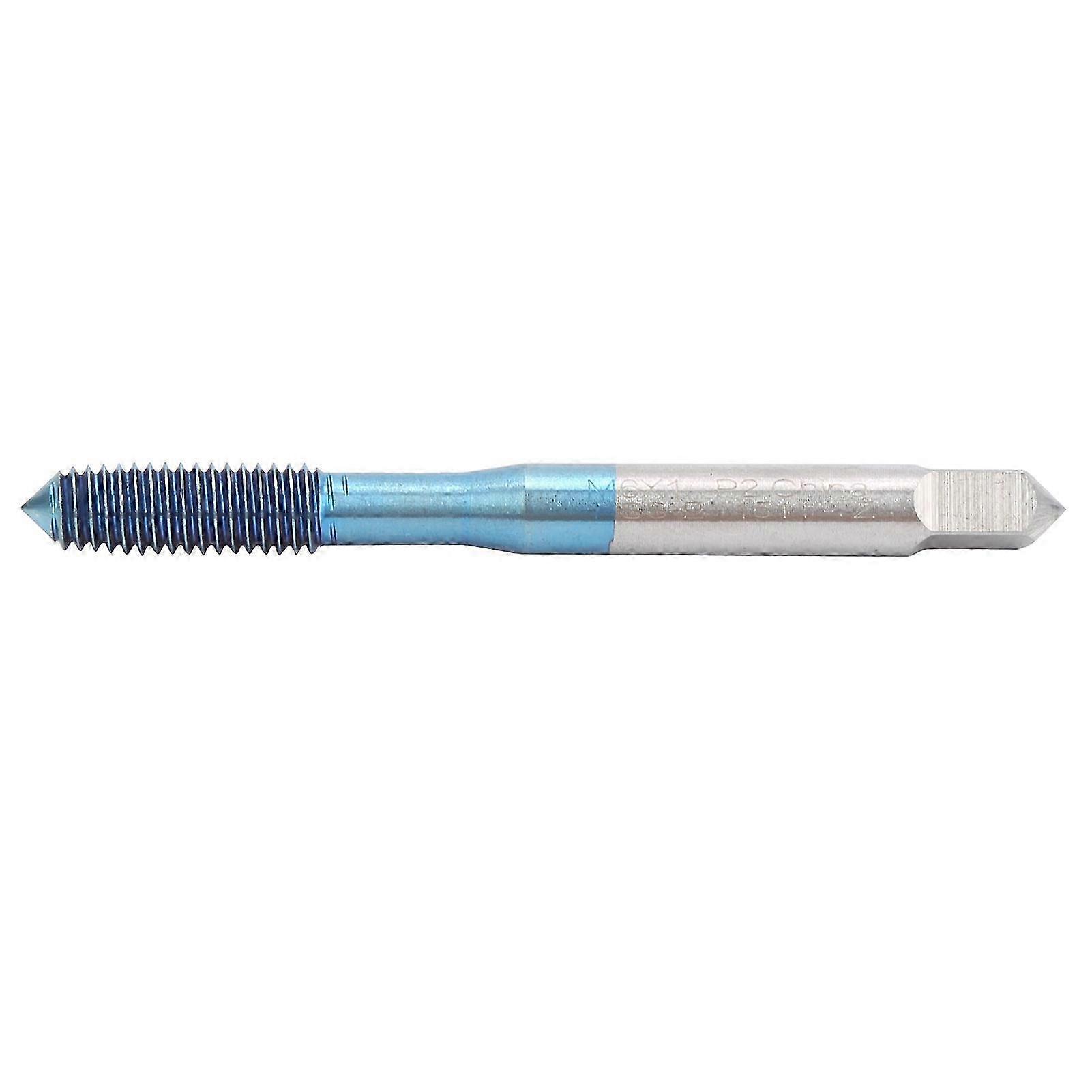 Tapping Tool with Straight Handle for M6, Made of Tungsten Steel with Nano Blue Coating