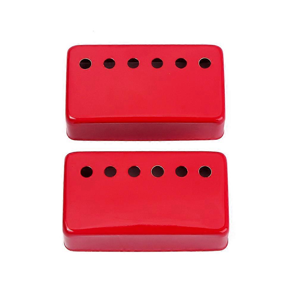2 stk helt lukkede messingdeksler for humbucker pickup holdbar, flekkbestandig beskyttelse for elektrisk gitar enkeltspole stil