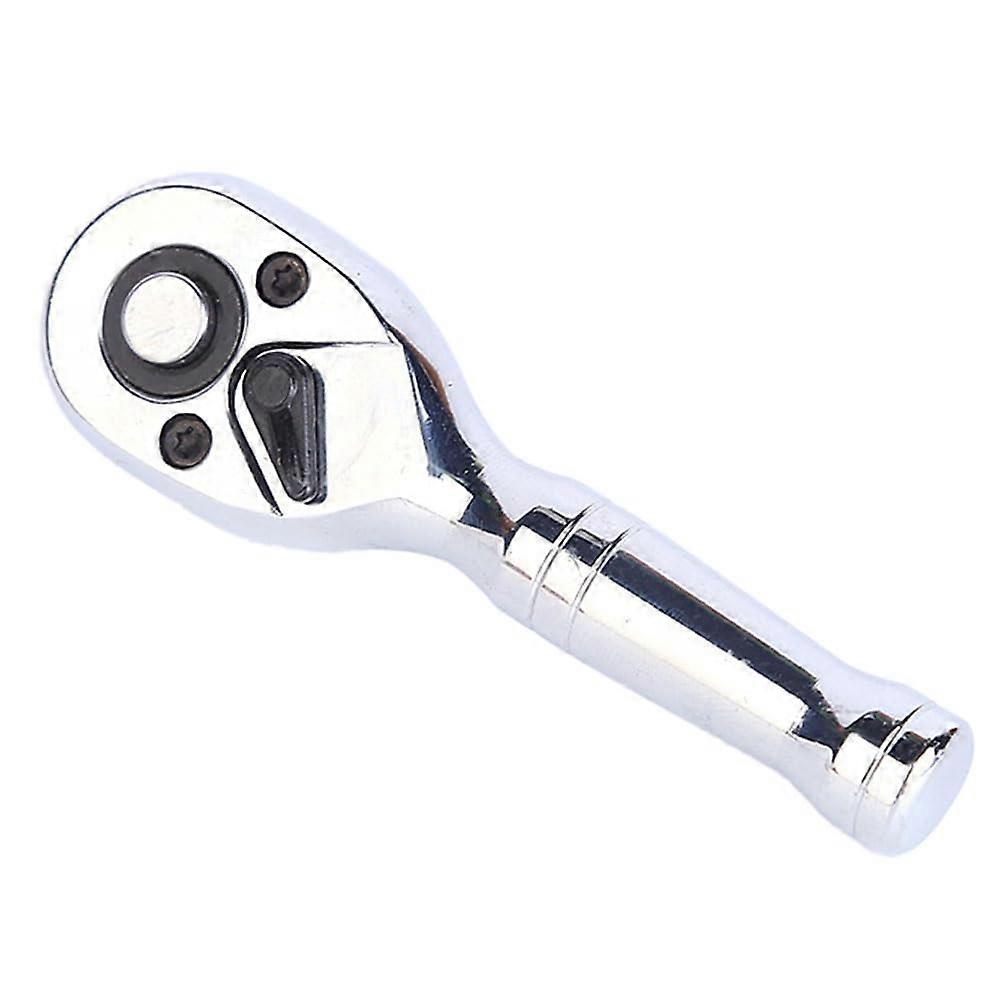 1/4 Inch Quick Release Ratchet Wrench 72-Tooth Mini Hand Tool for Automotive Repair, Short Handle Design