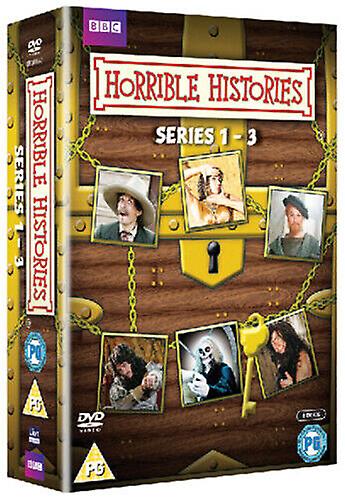 Horrible Histories Series 1-3 DVD (2012) Mathew Baynton cert PG 6 discs - Region 2