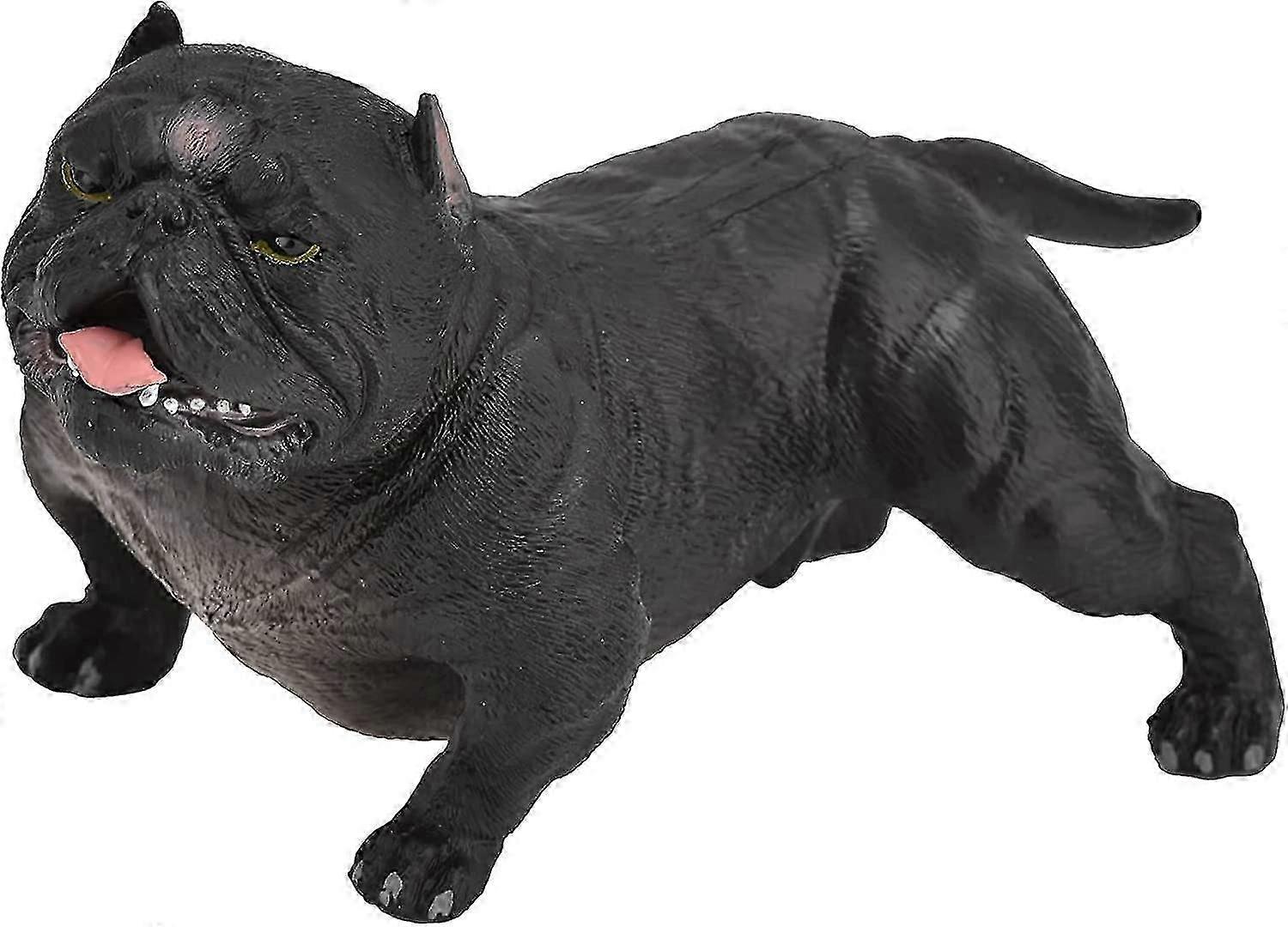 Animal Model Toy with Dog Figurine, Simulation Miniature Solid Bulldog Actions Model Toy Decorative