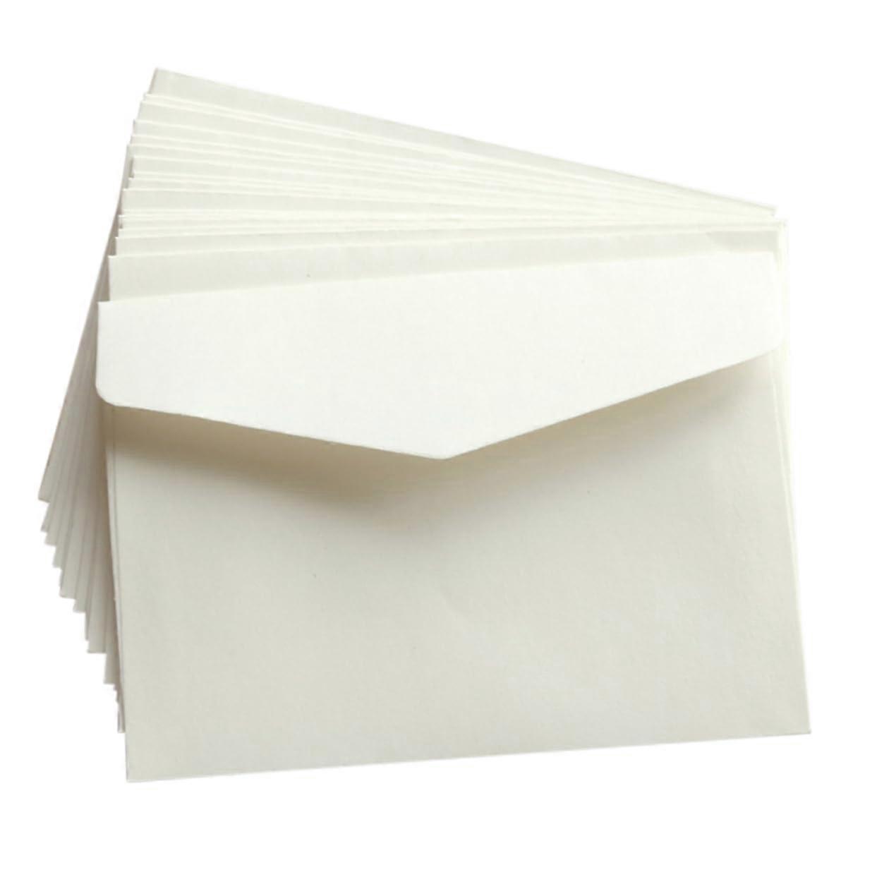 100 Pieces Thick Blank Envelopes for Office and Home, Durable for Gift Cards, Invitations, and Documents