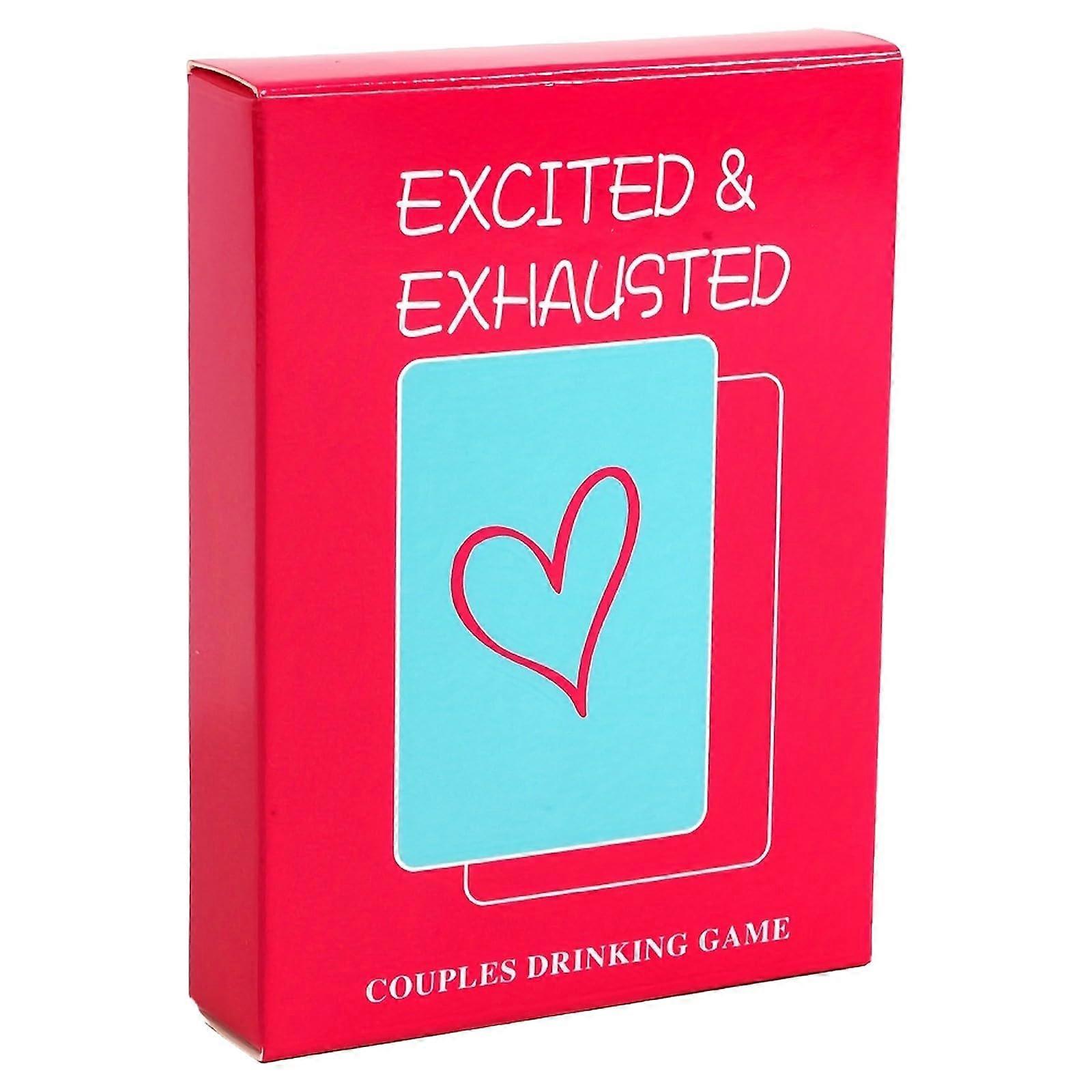 Drinking and Erotic Games for Couples, 50 Cards, Erotic Card Game (Red)