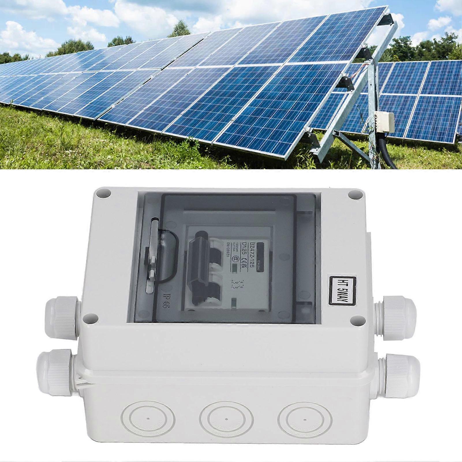 DC Miniature Circuit Breaker 2P 125A IP65 Waterproof Disconnect Switch for Solar Photovoltaic System 1000V