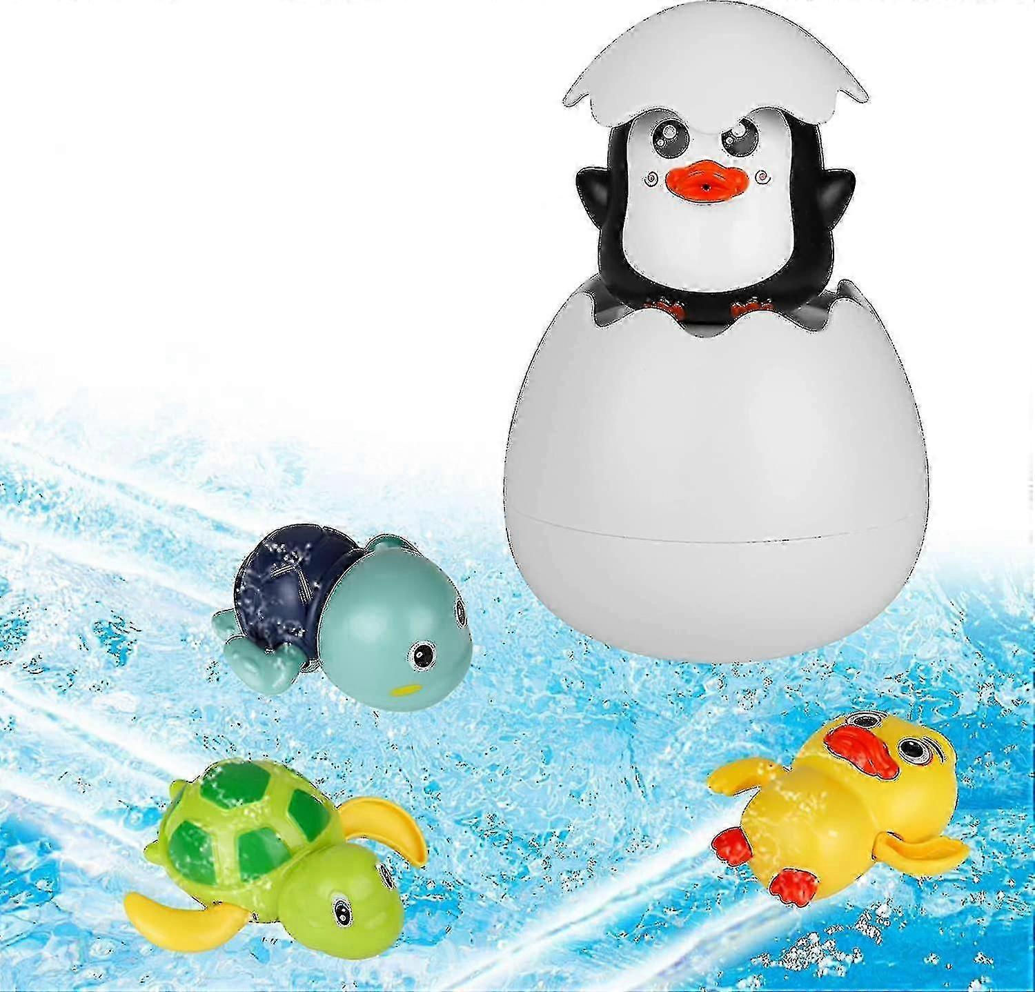 Bath Toys4 Pcs Floating Wind Up Toysbathtub Toys And Swimming Pool Toys