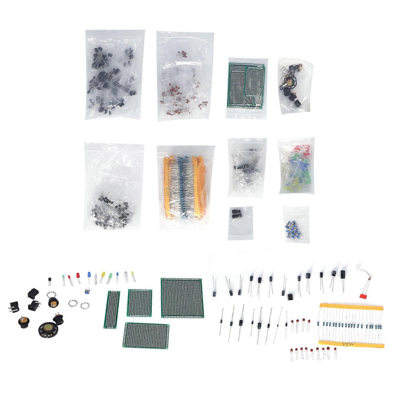 Electronic Component Kit PCB LED Diode Electrolytic Capacitor Resistor Transistor Set for R3