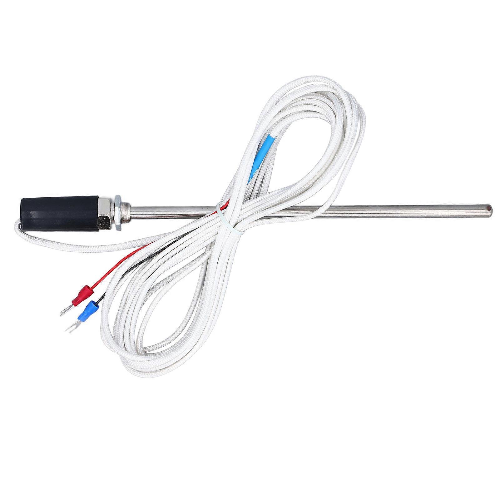 Temperature Sensor Probe Replacement Stainless Steel K Type Digital Temperature Transmitter Extension Cable 5m