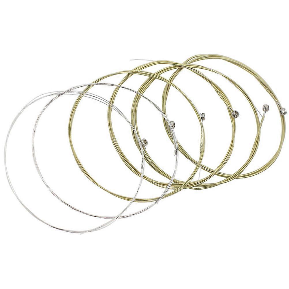 Acoustic Guitar Accessories Stainless Steel Strings For Musical Performance And Practice 6Set