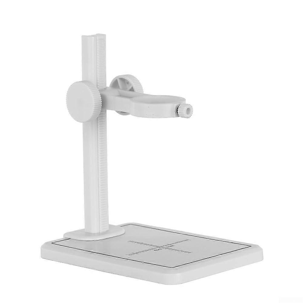 Efficient microscope stand with secure clamp and nonslip features for stability (white) White