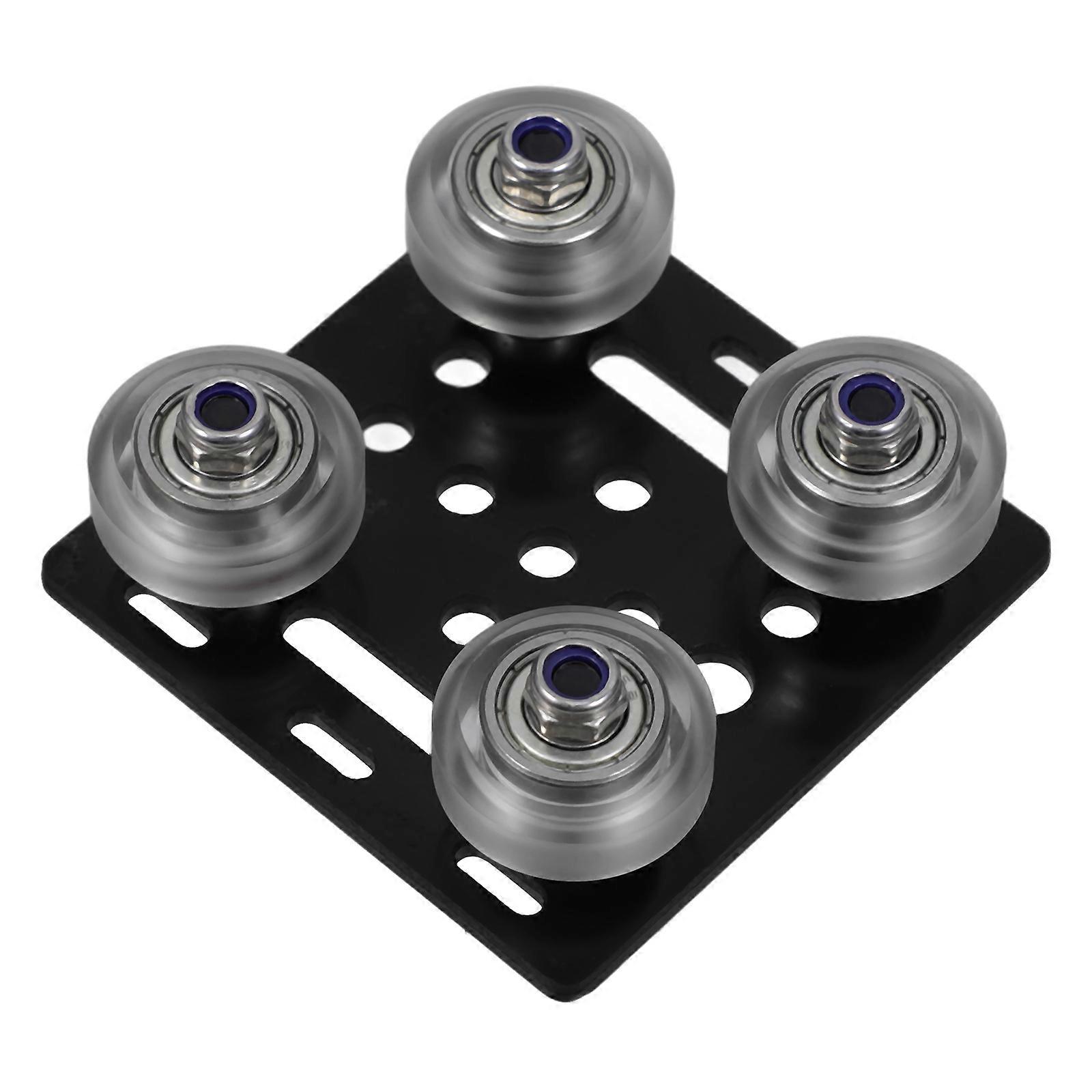 Extruded Aluminum Hardware V Wheel Plate CNC Accessories for 3D Printing Gantry Plate Ensures Smooth Operation White Color 1Pcs