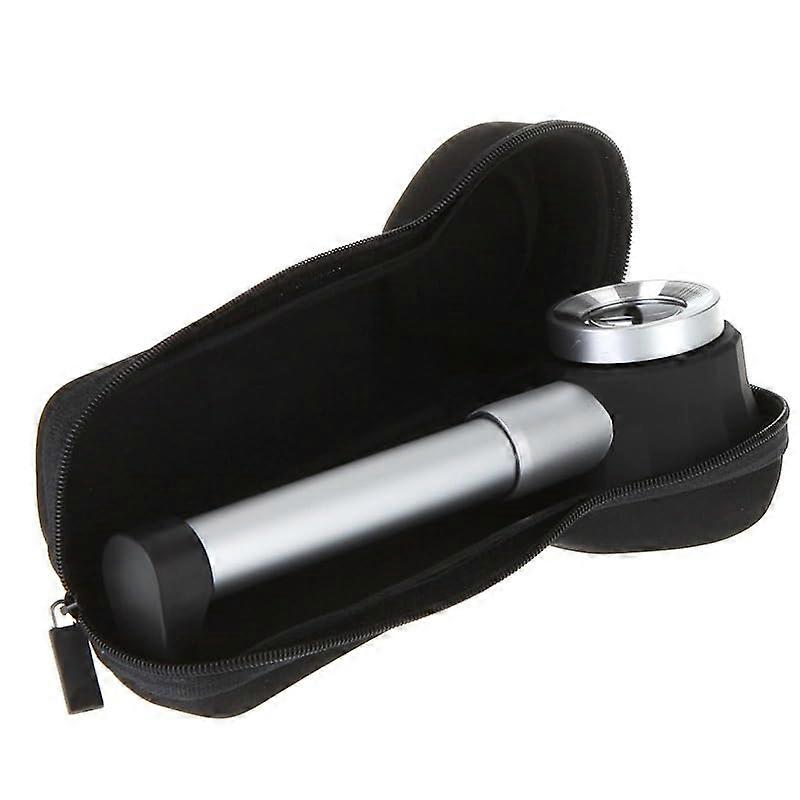 Skin Magnifier with 10x Magnification and LED Lighting Dermatoscope Dermatoscope Magnifying Glass Includes Hard Case