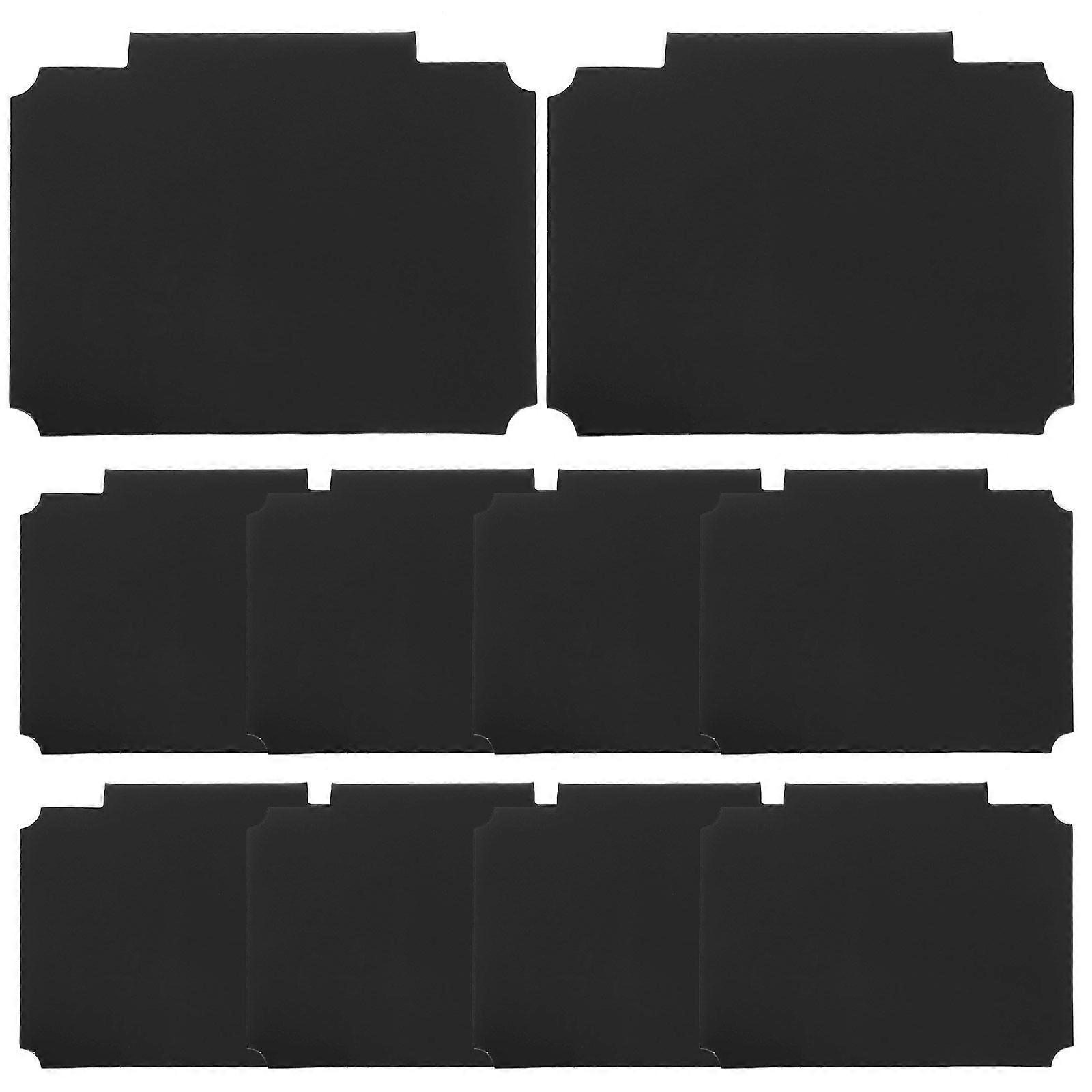 10pcs Blackboard Label Clip Supermarket Shelf Price Label Clip Erasable Chalkboard Label