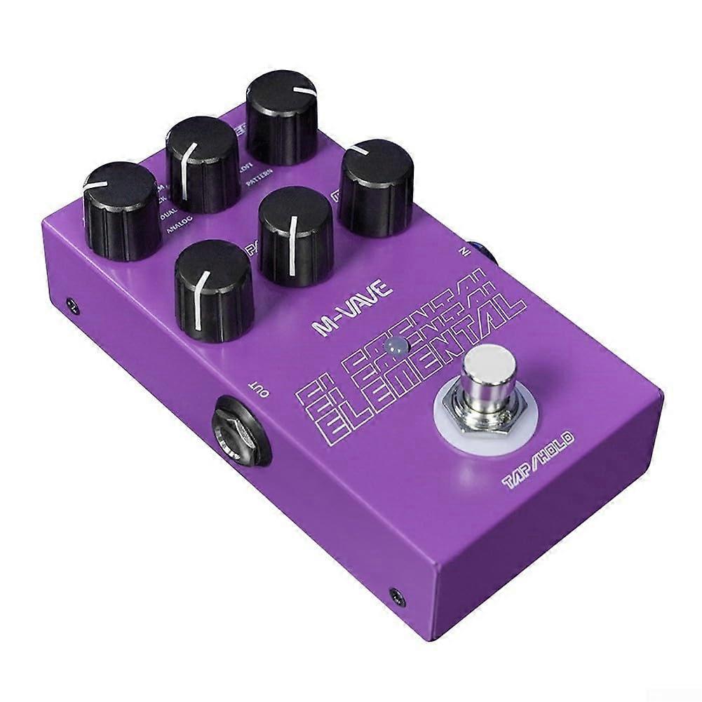 Digital Delay Pedal, Suitable for Most Music Styles, Adds Depth and Dimension to Your Guitar Playing, Supports Tap and Hold Modes