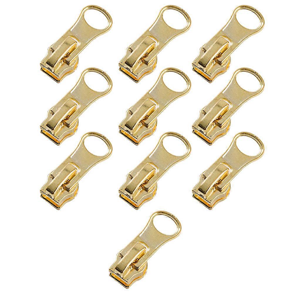 Golden Zinc Alloy Zipper Pullers for Clothing Use with Durable Quality 20 Pieces