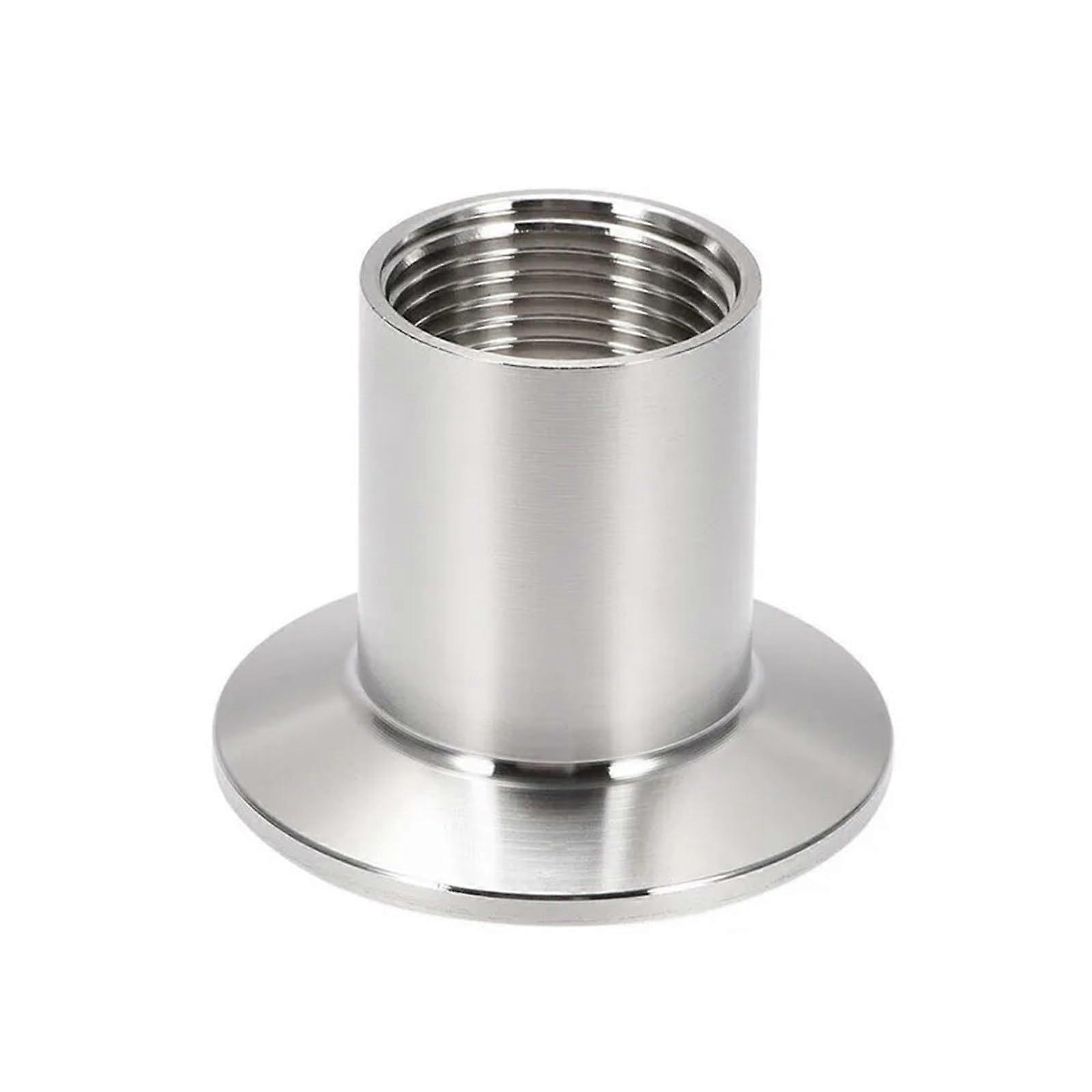 Tri Clamp Stainless Steel 304 BSPT Internal Thread Adapter 1/2-1.5 In X 1/4-1 In Ferrule 50.5mm