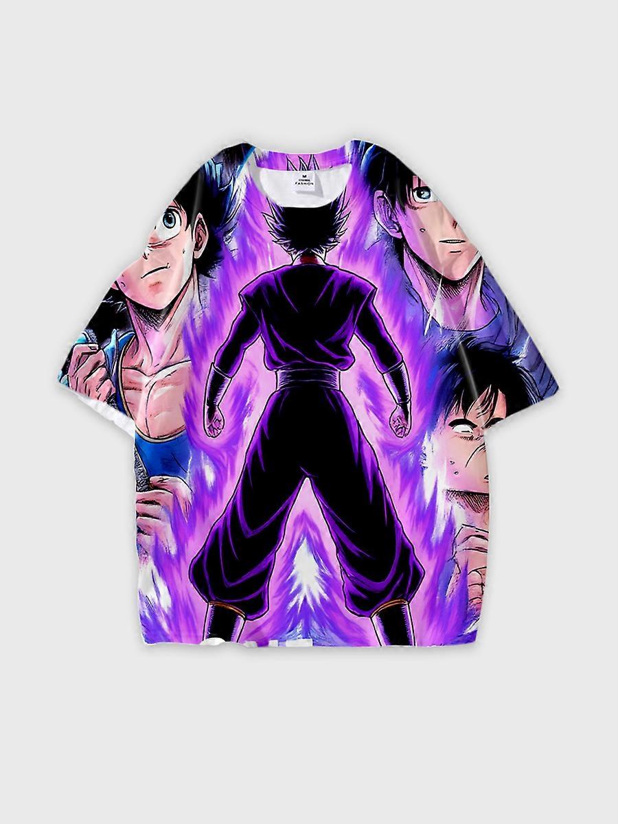 T-shirt round neck Cartoon Pattern loose short sleeve E3097