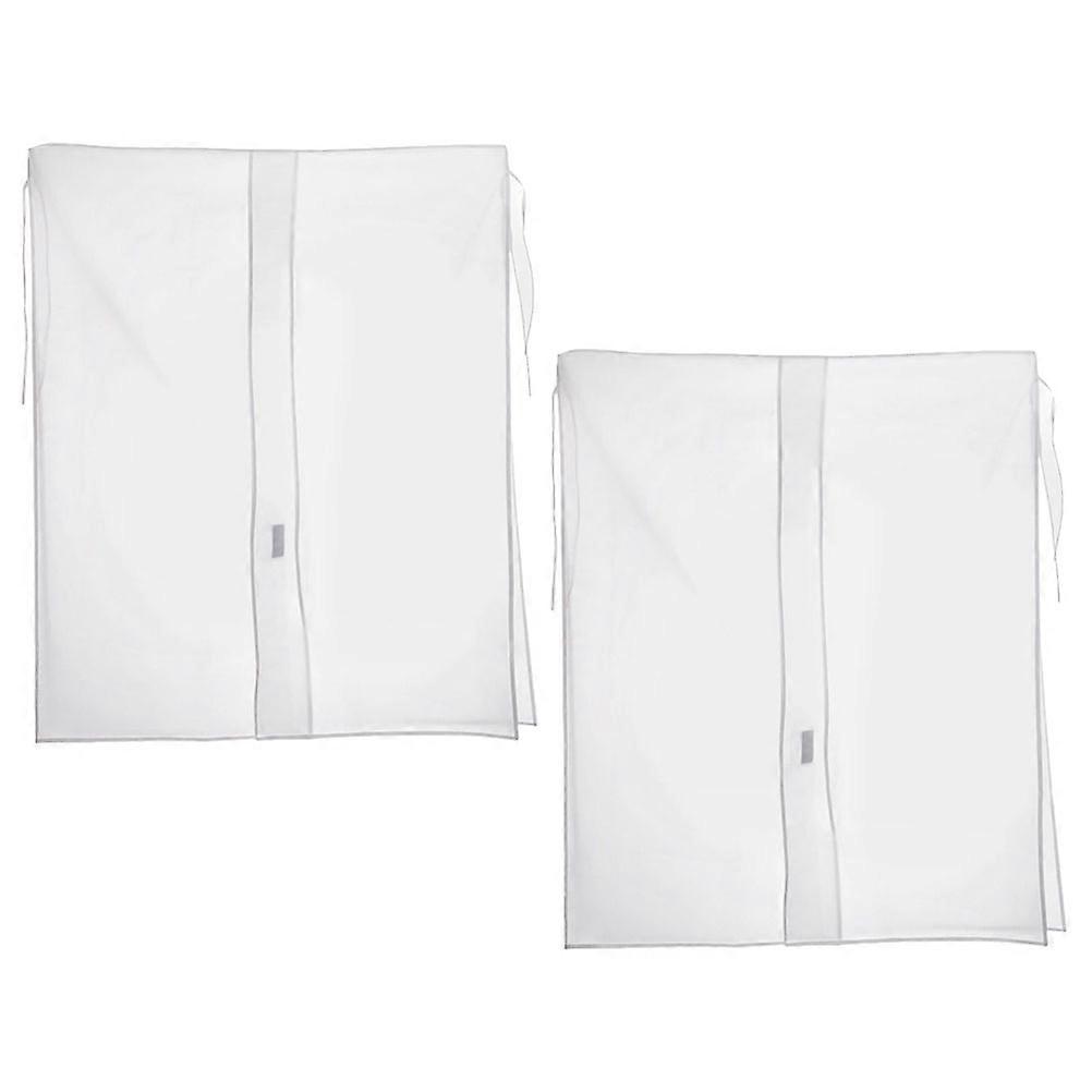 Garment Clothes Cover 2Pcs Protector Designed For Women In Simple Style With Waterproof And Dust-Proof Features