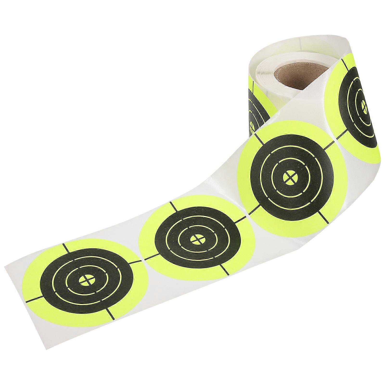 Bright Target Labels Adhesive Stickers Shooting Sports Training Square Shape 200Pcs/Roll