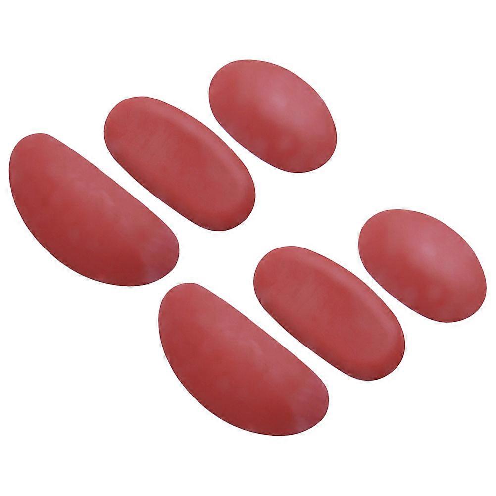 Silicone Clay Sculpting Tool for DIY Pottery Making Brown Lightweight Ergonomic Design 6 Pieces