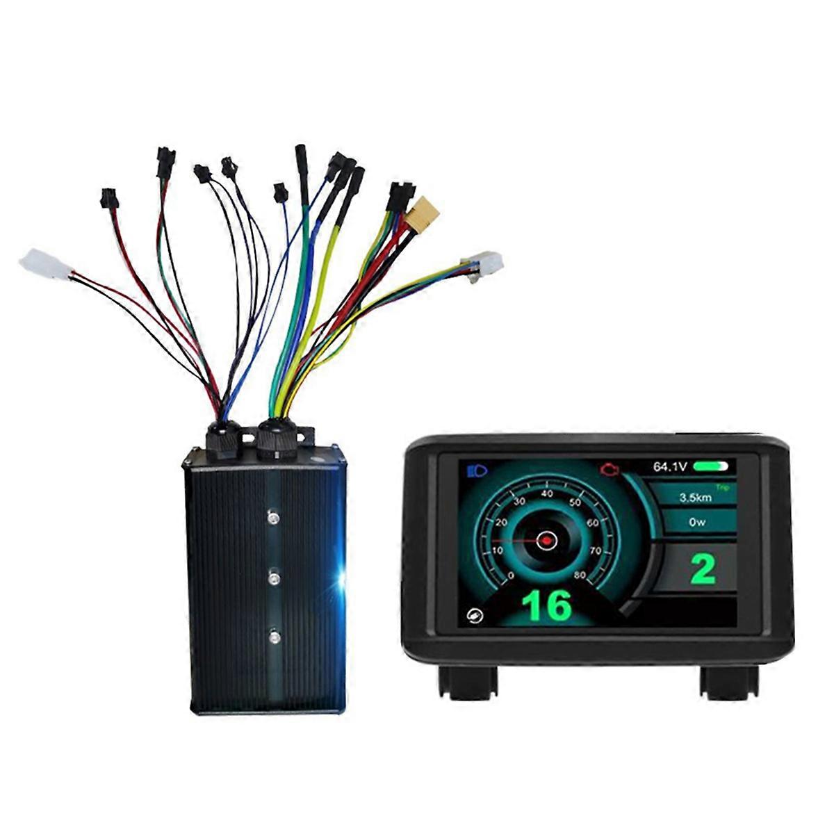 Ebike Controller 48V-72V 60A 3000W+UKC1 Display Sinus Dual Mode