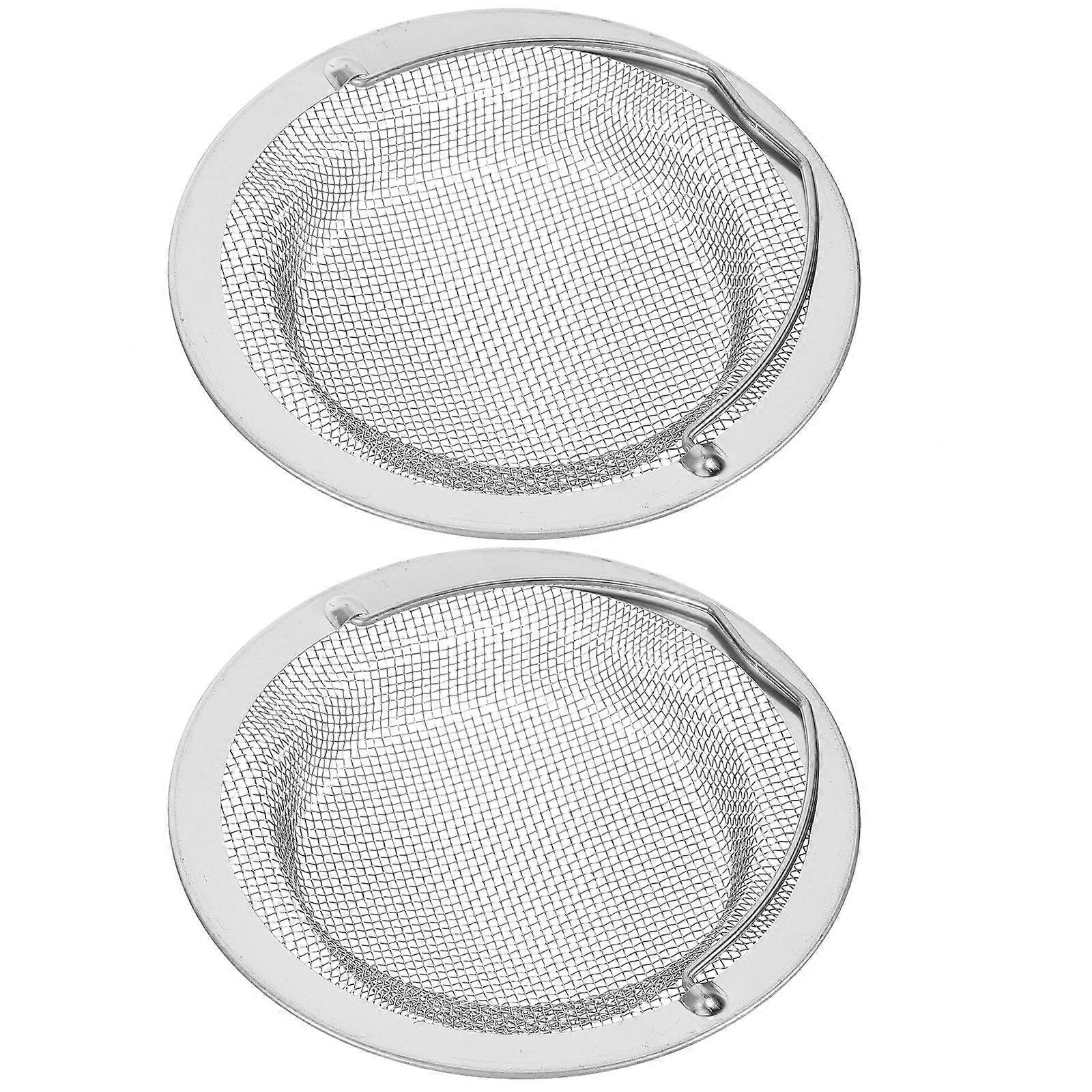 Stainless Steel Sink Strainers with Handle   Drain Catcher for Kitchen and Bathroom, Easy Installation, Debris and Garbage Filter