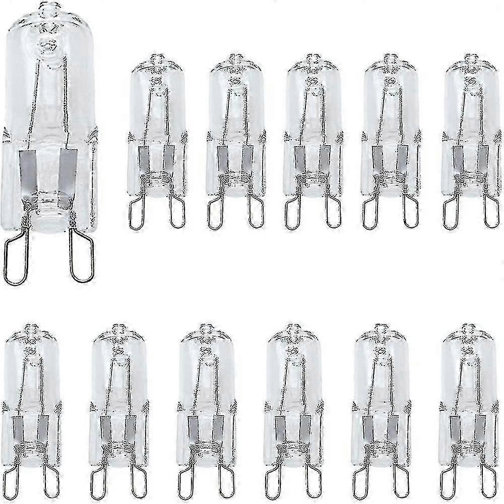 Ampoules halogènes G9 28w, pack de 12 ampoules G9, ampoules G9 à intensité variable blanc chaud, capsule halogène G9 230v GQE